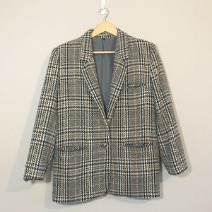 Vintage 80's Colorful Plaid Blazer
